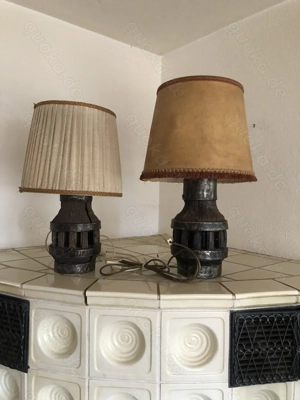 2 rustikale Radnabenleuchten