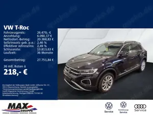 Volkswagen T-Roc 1.5 TSI DSG STYLE LED+AHK+NAVI+DIGI CP+ACC