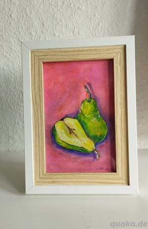 Gemälde (Acryl, Buntstifte, Papier) 13,5 * 18,5 cm  Bild 3