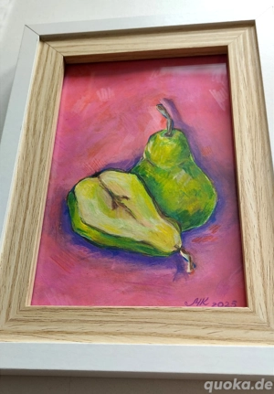 Gemälde (Acryl, Buntstifte, Papier) 13,5 * 18,5 cm  Bild 2