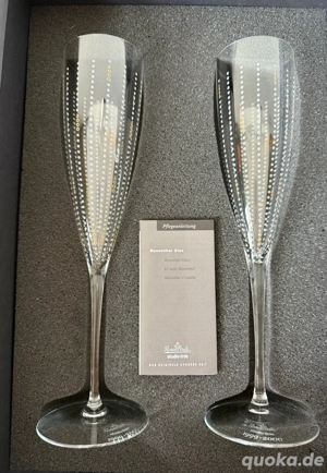 Rarität ROSENTHAL studio-line 2 Champagnergläser Millenium 1999 2000 Sektgläser