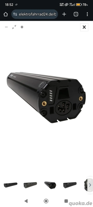 Bosch PowerTube 625Wh horizontal intube Akku 