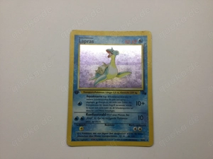 Pokémon Vintage Sammelkarte Lapras Fossil 1.Edition Holo