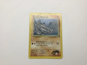 Brock s Rhyhorn Pokémon Vintage Sammelkarte 
