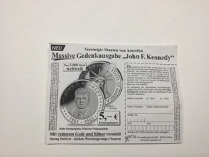 Konrad Adenauer Sammler Medaille Vergoldet  Bild 3