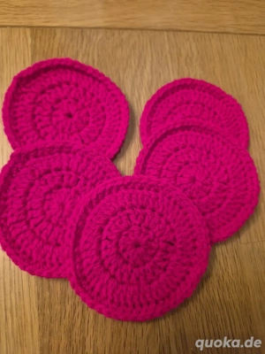 5 Kosmetikpads Abschmikpads aus Baumwolle handarbeit