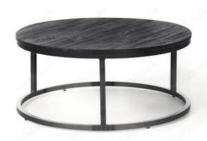 Runde Couchtische Andrew aus Mangoholz, 2er-Set