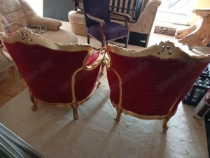 Thronsessel rot gold von Silik Bild 3