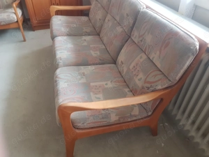  Teakholz Couch 3 sitzer, 2 sitzer 