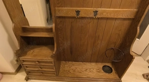 Rustikale Garderobe Massivholz Eiche 