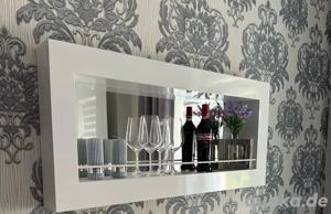 Wandregal Metall mit Spiegel