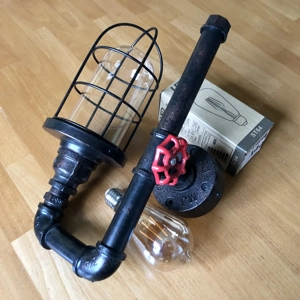 LED Rohr Design Wandleuchte Vintage Lampe Steampunk neu