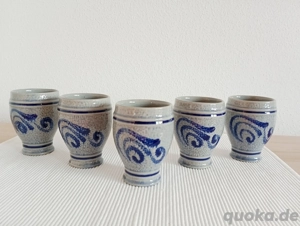 5er Set, Weinbecher, Mostbecher, wie neu