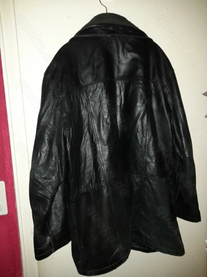 Schwarze Herren-Lederjacke in Größe 60 Bild 7