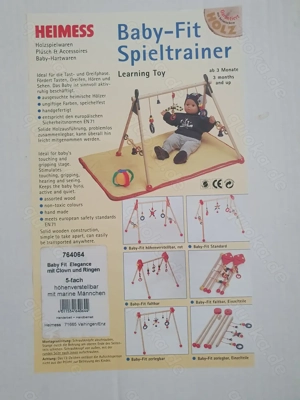 Heimess Baby-Fit Spieltrainer Elegance mit Clown und Ringen