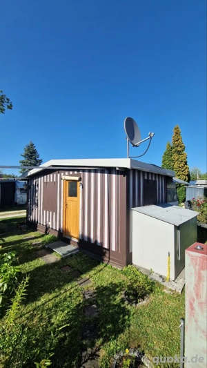Dauerstellplatz am Hirtenteich (Essingen Lauterburg)   gepflegt, vollisolierte Hütte & alles dabei