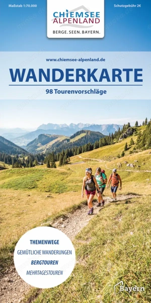 Chiemsee Wanderkarte Maßstab 1:70.000 zu verschenken