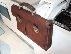 Leder-Aktentasche aus den 20er oder 30er Jahren Bild 3