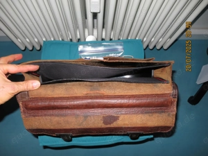 Leder-Aktentasche aus den 20er oder 30er Jahren Bild 5