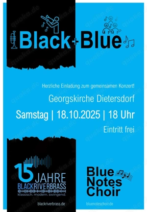 Black & Blue: Brass- und Gospelkonzert am 18.10.2025