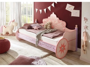 NEU mit Originalverpackung Prinzessinnen-Kinderbett in Kutschen-Design 90 x 200cm