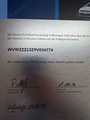 Volkswagen Scirocco Scirocco 2.0 TSI DSG-23 von 100"Collectors Edition Bild 4