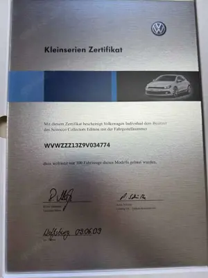 Volkswagen Scirocco Scirocco 2.0 TSI DSG-23 von 100"Collectors Edition Bild 2