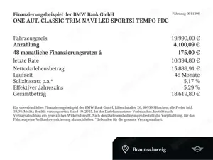 MINI One Aut. Classic Trim Navi LED Sportsi Tempo PDC Bild 2