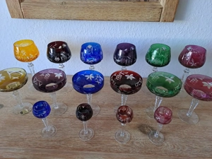 Farbige Römergläser, Bleikristall