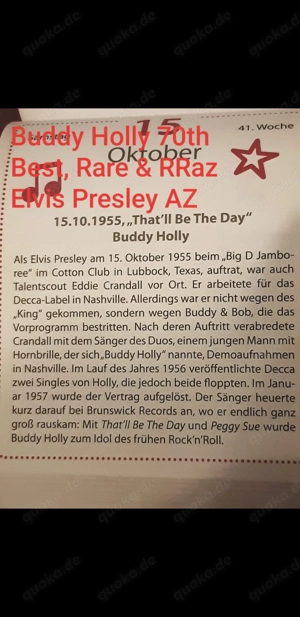 BuddyHolly70th&RRaz AbbaZappa AaronZzTop Uvm