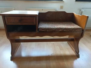 Vintage Telefonbank  Sitzbank  Retro Möbel 