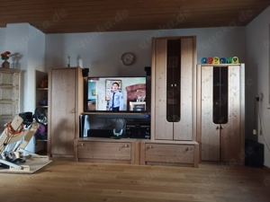 Wohnzimmerschrank Fichte gebürstet und gewachst 