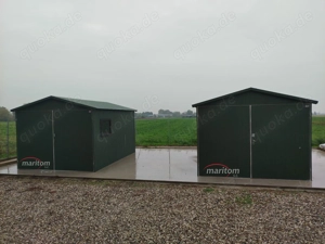 Blechgarage nach Maß Metallcontainer Fertiggarege 