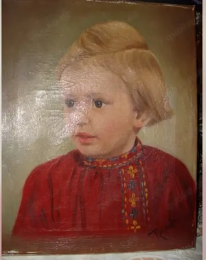 Maler: Richardt-------Ölgemälde eines jungen Mädchens