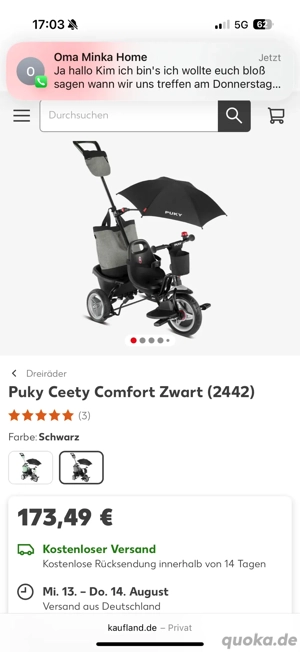 puky ceety comfort zwart dreirad