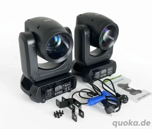 2x 220W Moving Head 6+12 Prisma 8 Gobo DMX NEU
