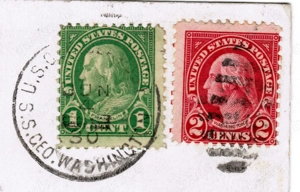 Die wertvollsten Postkarten der Welt: T106, T106a, T106b, Washington Dampfer Bild 3