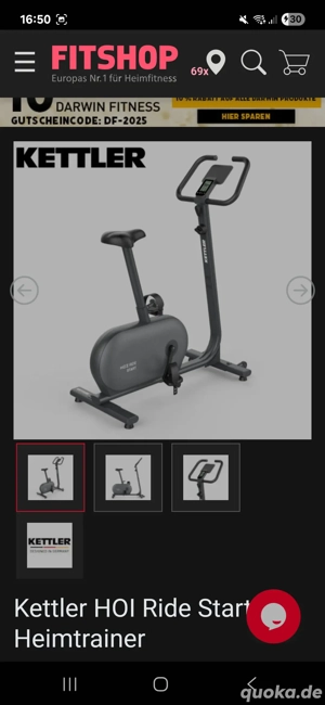 Hometrainer Rad Fitnessgeräte 