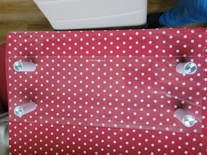 höhenverstellbarer Schreibtischaufsatz aaaus Glas