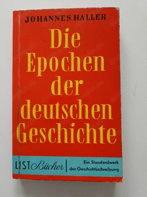  Die Epochen der deutschen Geschichte  (Johannes Haller, 1957)   Zeitdokument der 50er Jahre