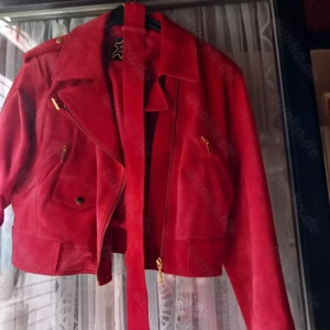 Damen Echt Wild - Lederjacke in Rot Gr.38 - 40 sehr guter Zustand