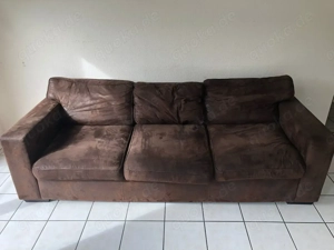 3-Sitzer Couch Braun