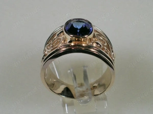 NEU: Ring Größe 17 - 53 585 Gold AAAA-Tansanit 1,5 Ct Bild 3