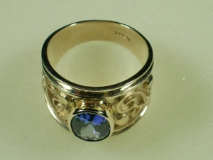 NEU: Ring Größe 17 - 53 585 Gold AAAA-Tansanit 1,5 Ct Bild 6
