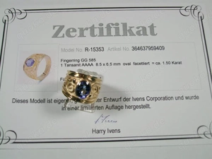 NEU: Ring Größe 17 - 53 585 Gold AAAA-Tansanit 1,5 Ct Bild 10