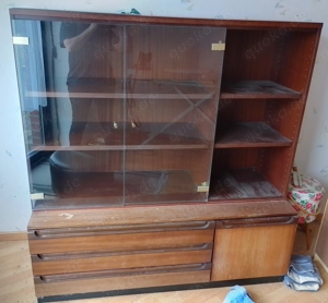 Vitrinenschrank Schrank mit Vitrine Retro Vintage Haushaltsauflösung