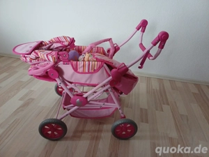 Puppenkutsche mit Puppe