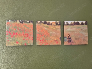 3-Bilder-Set Motiv  von Claude Monet, Leinwand Bild 2