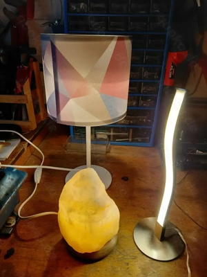 Steh Lampe mit passender Tischlampe 