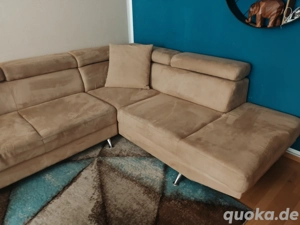 Sofa   Couch hell braun 